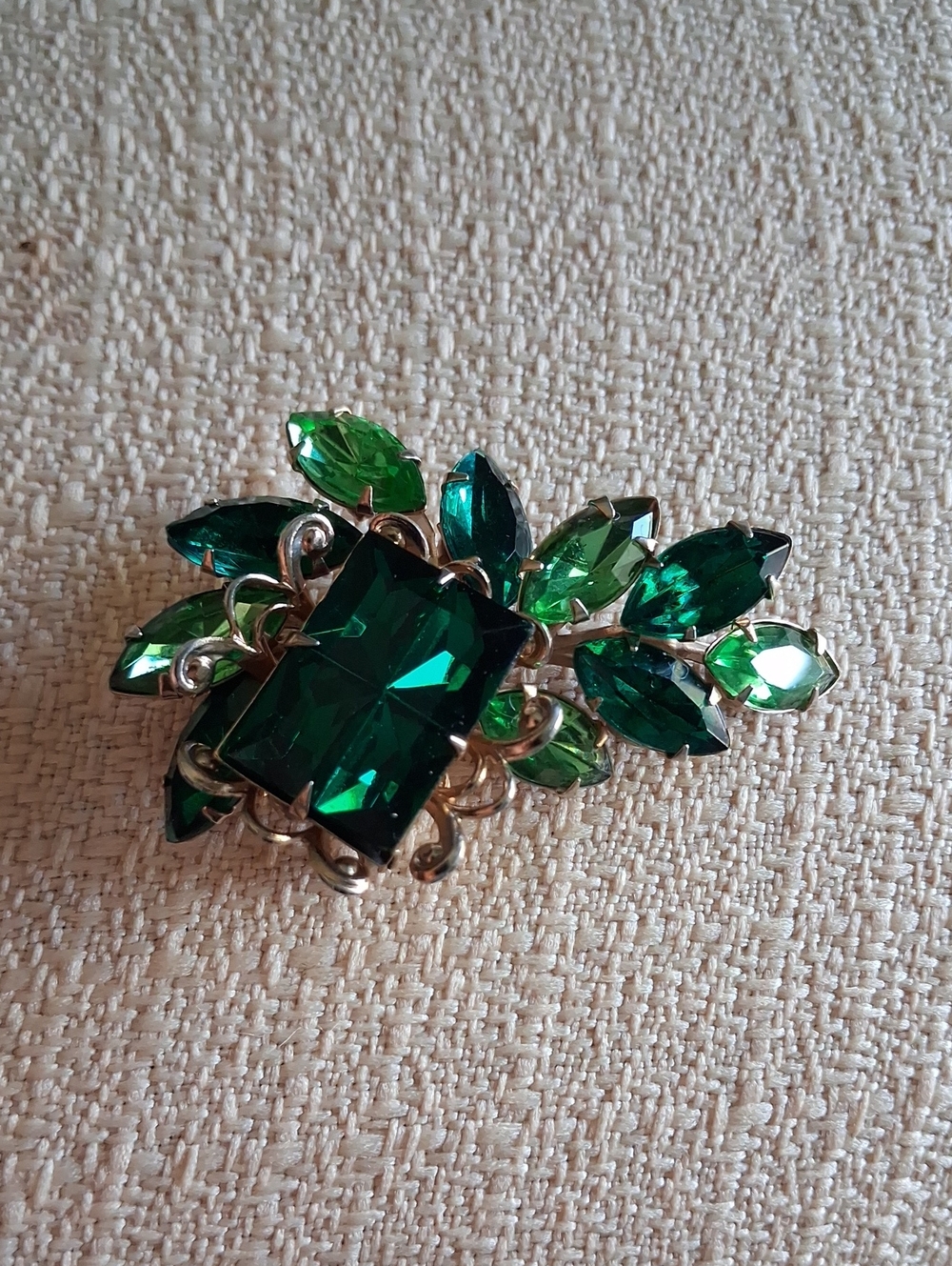 Juliana Emerald Green Crystal Statement Brooch - Women Jewelry